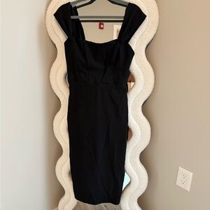 Trendyol Classic Black Midi Dress